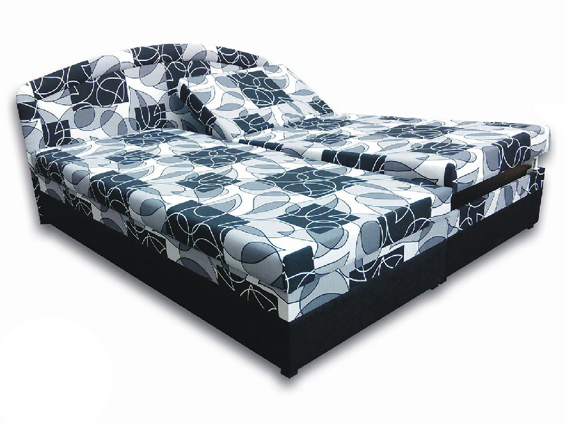 Manželská postel 160 cm Vanesa (s pěnovými matracemi)