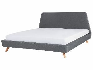 Manželská postel 180 cm Ventura (šedá) (s roštem)