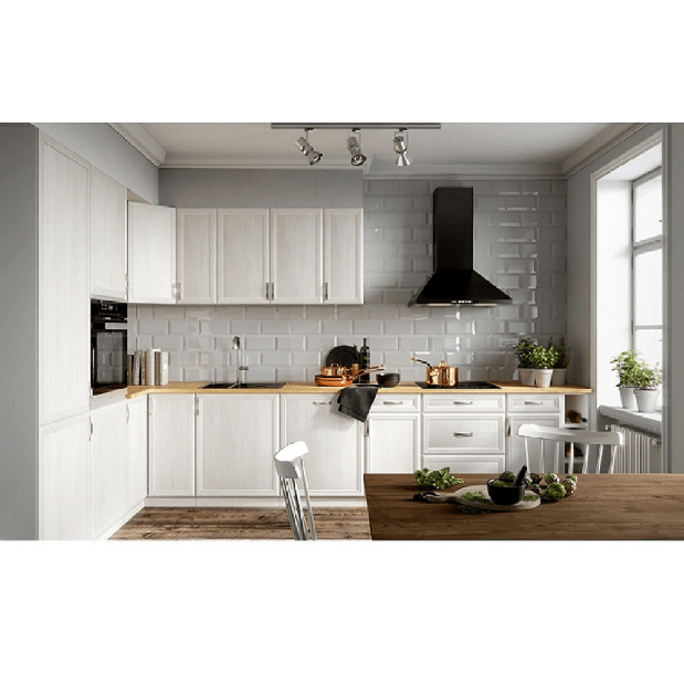 Horní otevřená kuchyňská skříňka W200 Sillina (bílá)