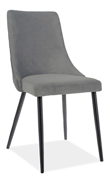 Jídelní židle Polly (šedá + černá)