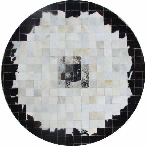Kožený koberec 150x150 cm Koza typ 9