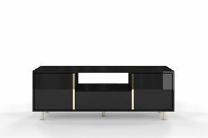 TV stolek/skříňka Naturlig Carra (vysoký lesk černý)