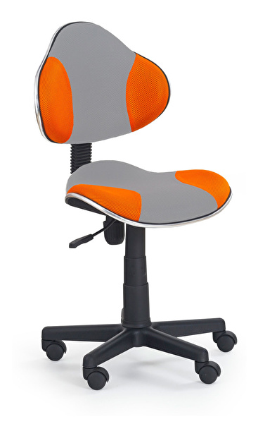 Dětská židle FLASH 2 šedá + pomerančová