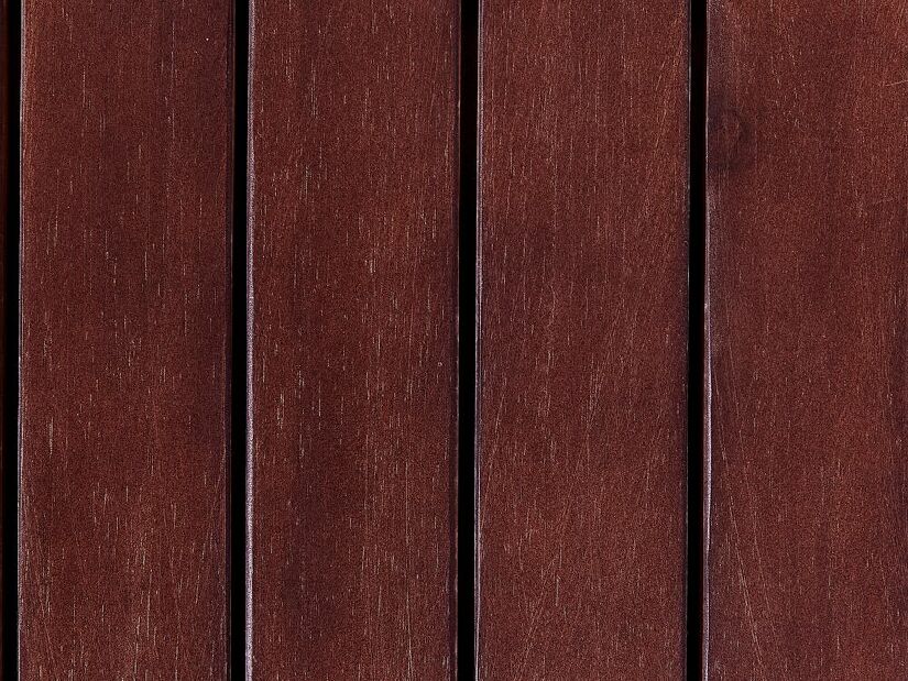 Zahradní lavička Sefu (mahagonové dřevo + červená) (s úl. prostorem))