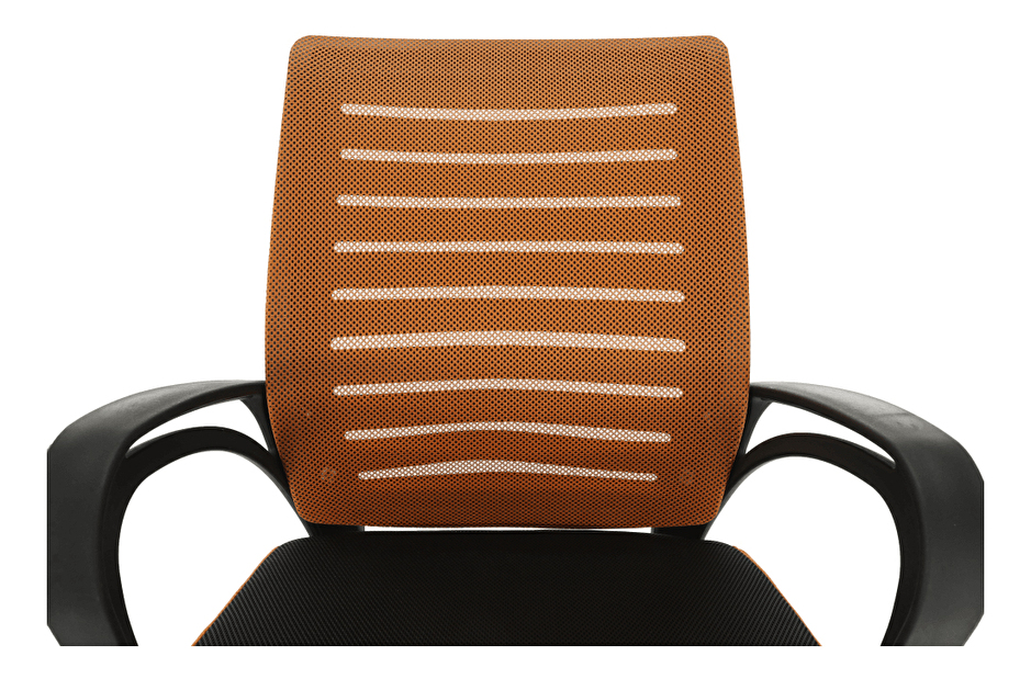 Kancelářská židle Linima (oranžová + černá)