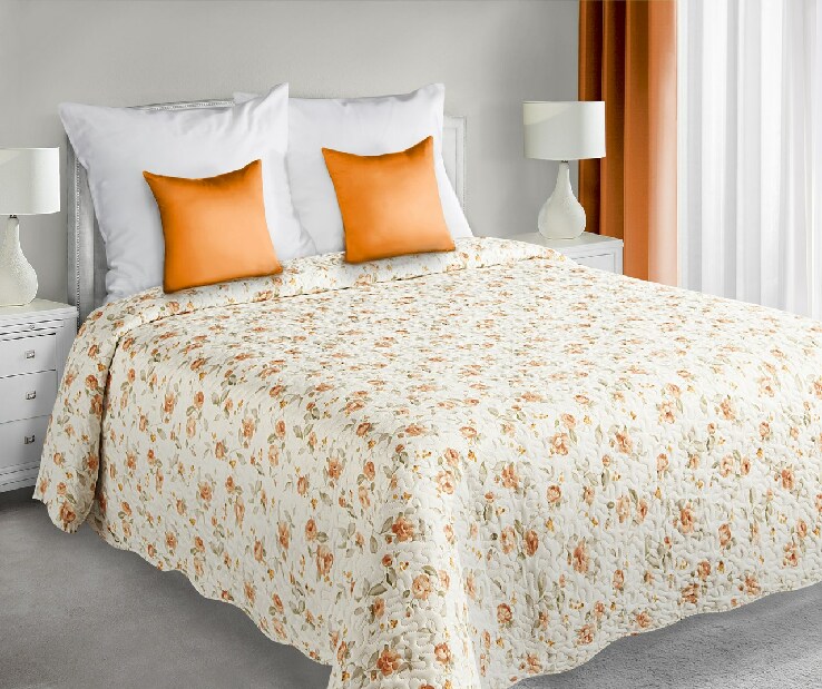 Přehoz na postel 240x220 cm Rossi (oranžová)