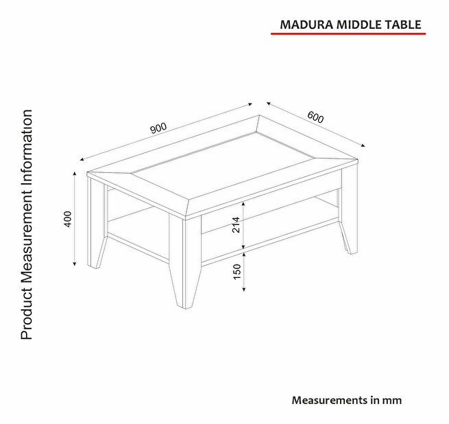 Konferenční stolek Malorka (Dub)
