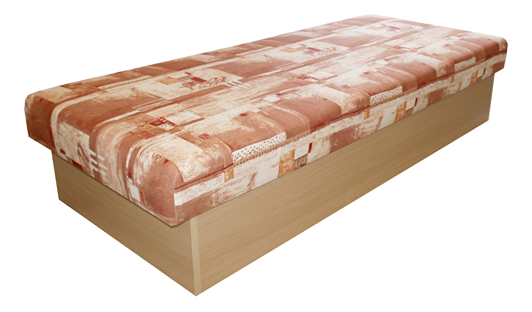 Jednolůžková postel (válenda) 80 cm Benab Roger (racek hnědý) (s matrací)