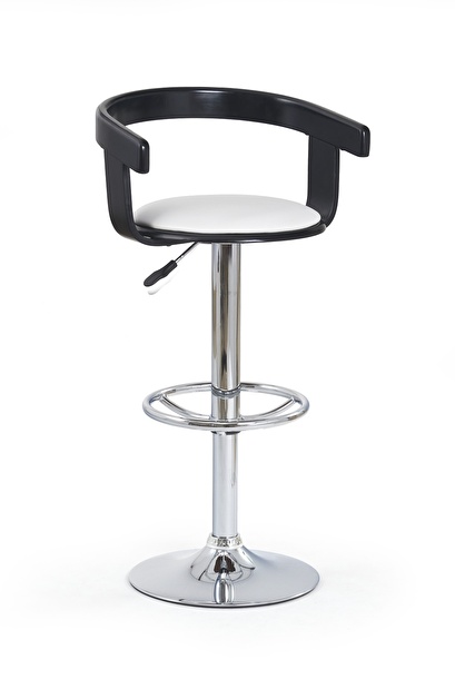 Barová židle H-8 černá + bílá