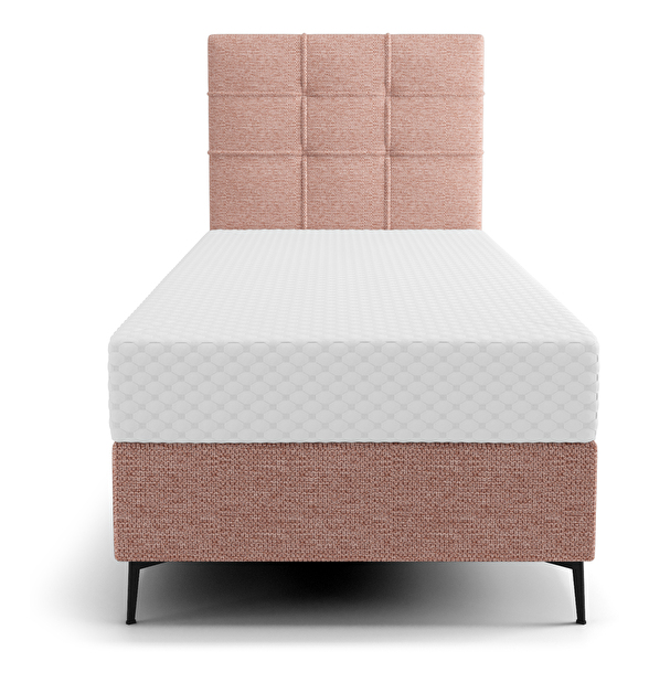 Jednolůžková postel 80 cm Infernus Comfort (lososová) (s roštem, s úl. prostorem)