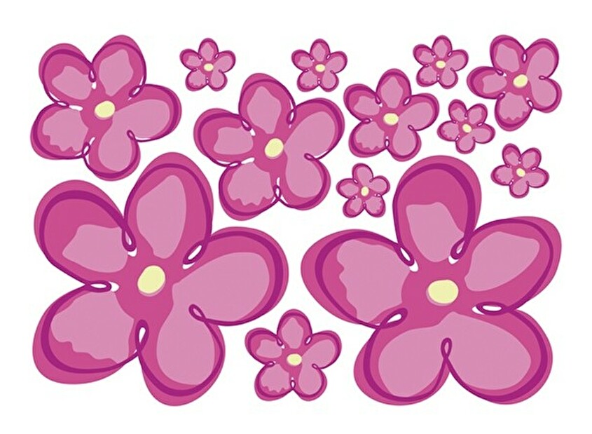 Nálepky na skříňku BRW Ringo Květiny