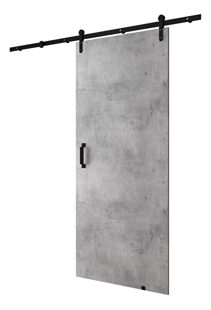 Posuvné dveře 90 cm Philomena I (beton + černá matná)