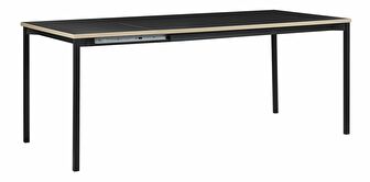 Jídelní rozkládací stůl 140-190x90 cm Avenera (černá)