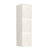 Koupelnová skříňka Maeve (bílá + bílá extra vysoký lesk)