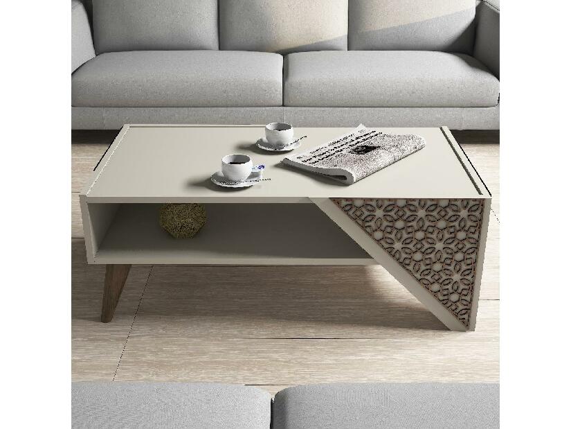 Konferenční stolek Berny (krémová)