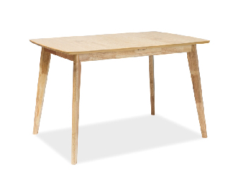 Rozkládací jídelní stůl 120-160 cm Belkis (dub + dub) (pro 4 až 6 osob)