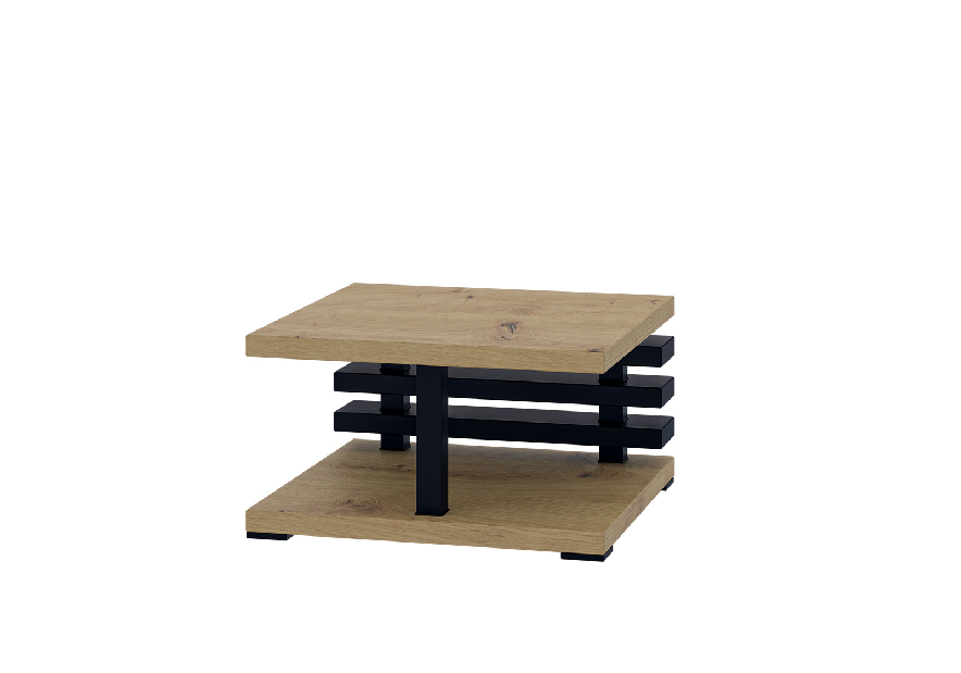 Konferenční stolek Kyram (artisan + černá)