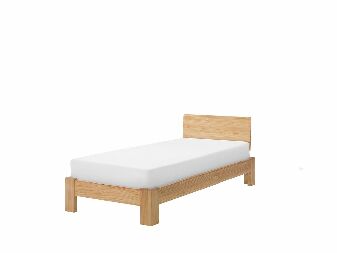 Jednolůžková postel 90 cm ROYAL (s roštem) (světlé dřevo)