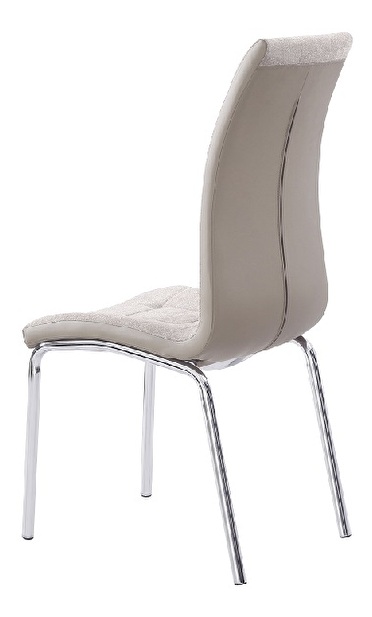 Set 2 ks. jídelních židlí Gerda new (béžová + chrom) *výprodej