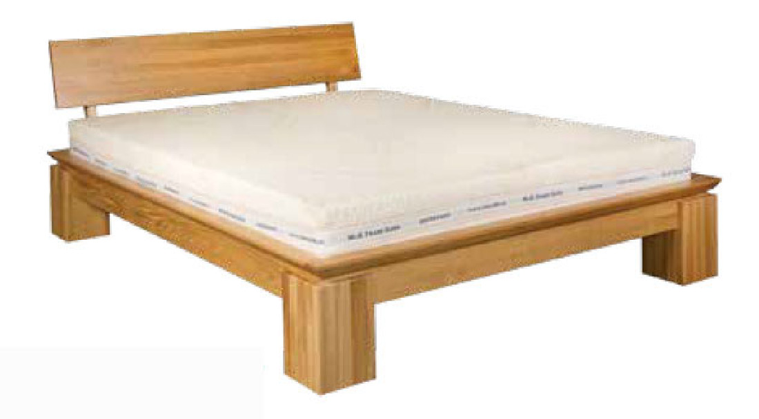 Manželská postel 140 cm LK 213 (dub) (masiv)