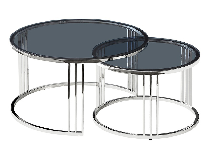 Konferenční stolek Veola (sklo + chromová)