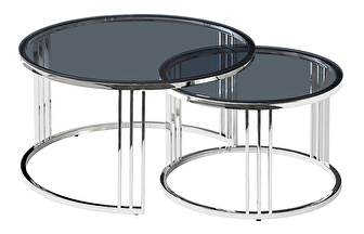 Konferenční stolek Veola (sklo + chromová)