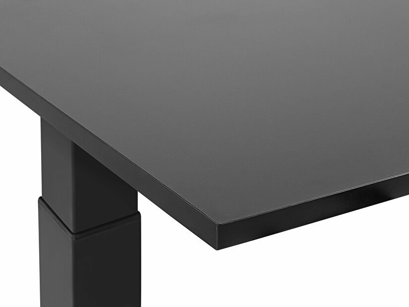 Psací stůl DESIRA II (180x80 cm) (černá) (manuálně nastavitelný)