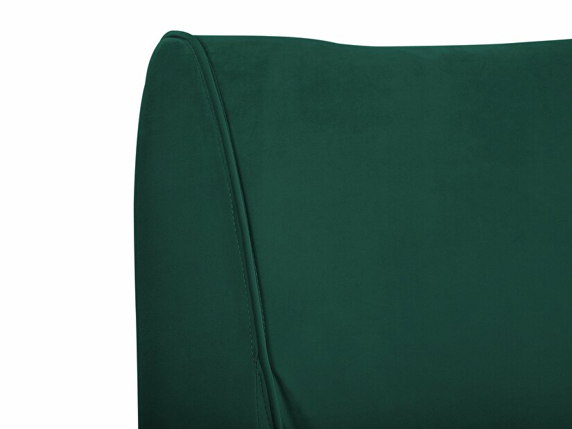 Manželská postel 180 cm NICE (s roštem) (zelená sametová)