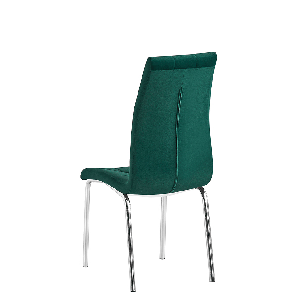 Jídelní židle Harison NEW (smaragdová + chróm)