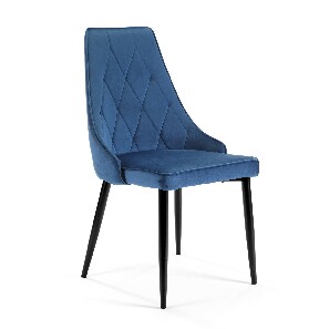 Jídelní židle Selvaraj (tmavě modrá) (4ks)