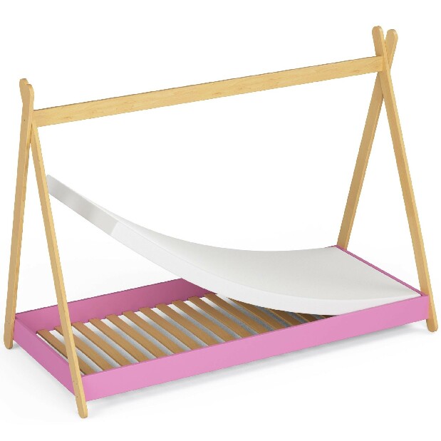 Dětská postel Graciela II (růžová) (s matrací)