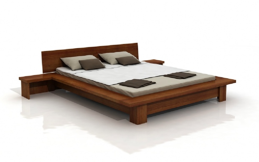 Manželská postel 160 cm Naturlig Boergund (borovice)