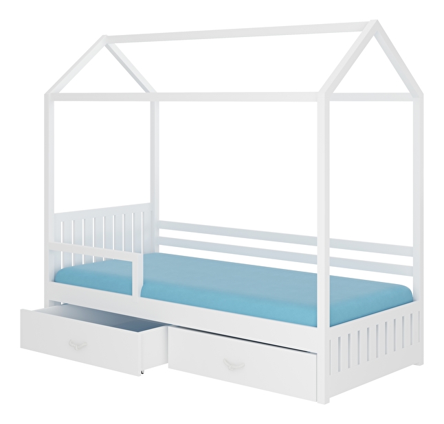 Dětská postel 180x80 cm Rosie II (s roštem) (bílá)