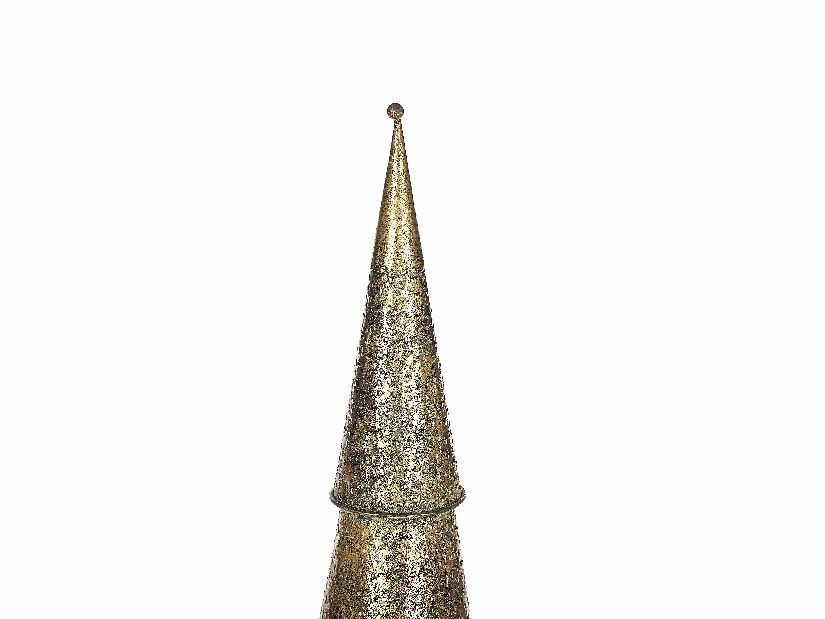 Kovový vánoční stromek 114 cm KAMMI (zlatá)
