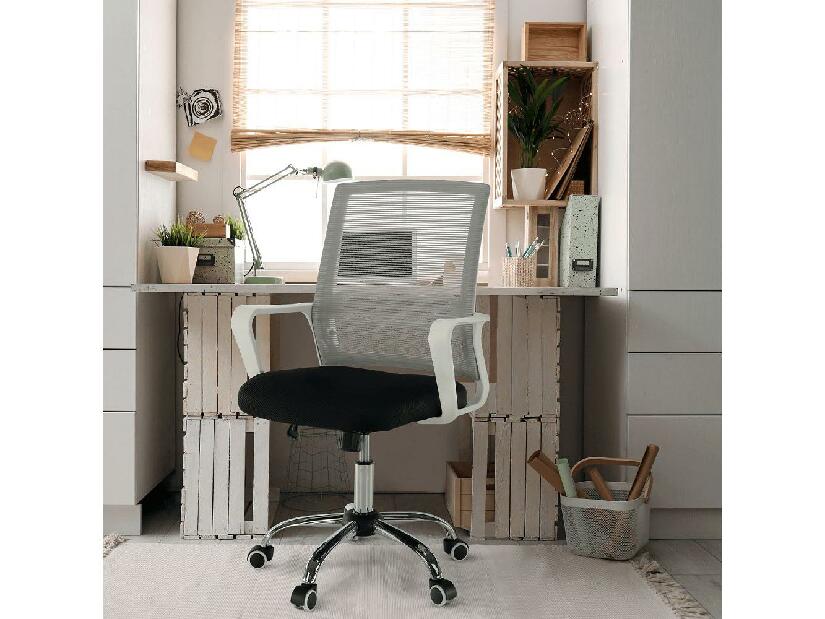 Kancelářská židle Apilo 2 (šedá + černá + bílá)