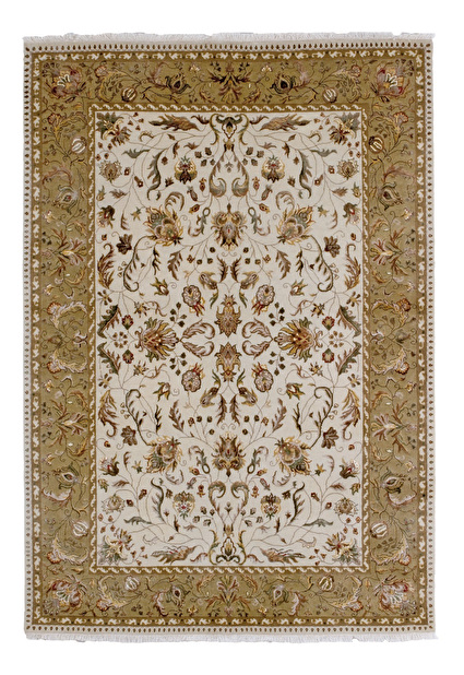 Ručně vázaný koberec Bakero Begam Beige-Ivory
