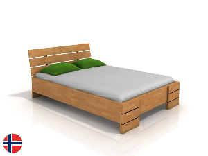 Jednolůžková postel 90 cm Naturlig Lorenskog High (buk) (s roštem)