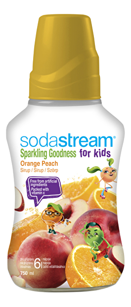 Sirup Sodastream ORANGE PEACH GOOD-KIDS 750ml (bílá/oranžová)