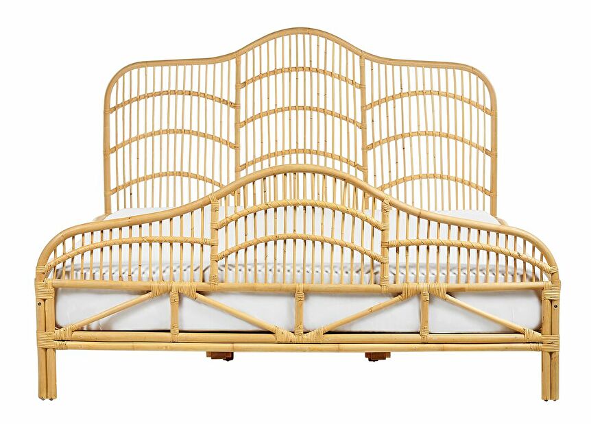 Manželská postel 180 cm Dori (světlé dřevo) (s roštem)