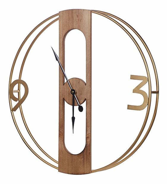 Nástěnné hodiny ø 50 cm Mulza (světlé dřevo)