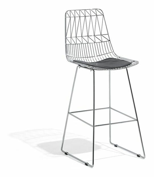 Barová židle Pesto (stříbrná)