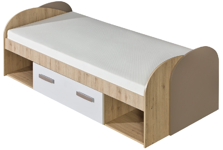 Jednolůžková postel 90 cm Katar K14 (s roštem)