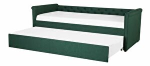Rozkládací postel 80 cm LISABON (s roštem) (zelená)