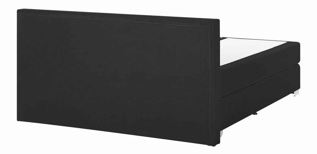 Kontinentální postel 160 cm PREMIER (s matracemi) (černá)