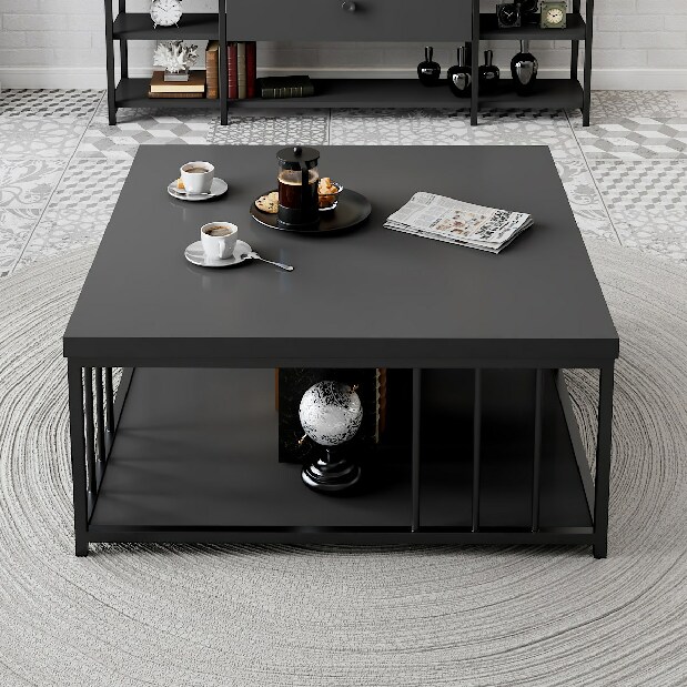 Konferenční stolek Zen (Antracit + Černá)