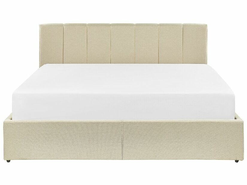 Manželská postel 160 cm Dabria (béžová) (s roštem) (s úl. prostorem)