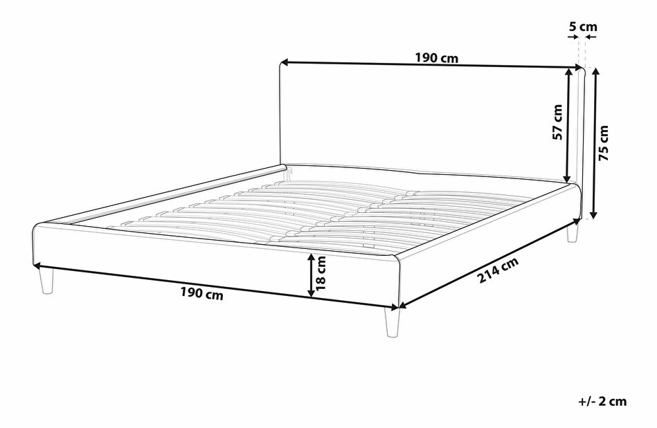 Potah na postel 180x200 cm FUTTI (bílá) *výprodej