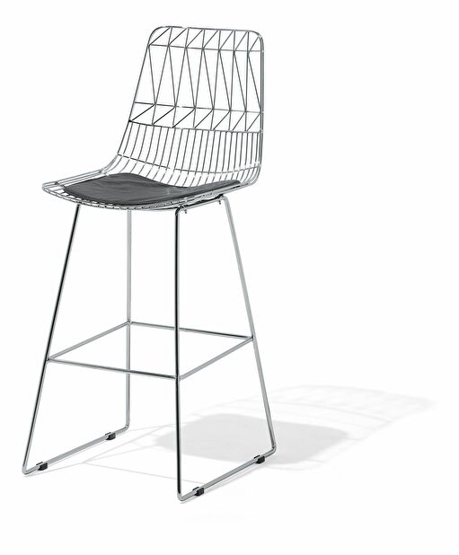 Barová židle Pesto (stříbrná)