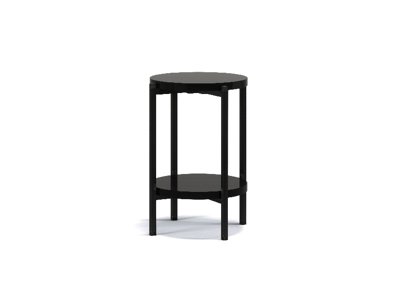 Konferenční stolek Sideria D (lesk černý)