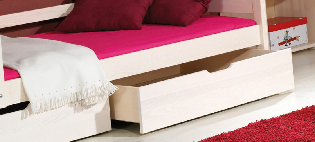 Patrová postel 80 cm Desir (s rošty a úl. prostorem)